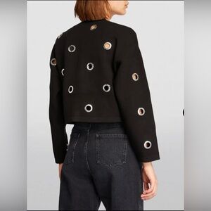 Sandro Coccinelle Eyelet Sweater